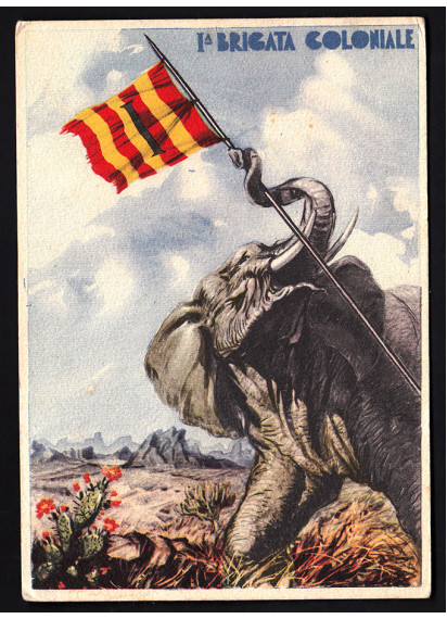 Cartolina d'epoca Prima Brigata coloniale